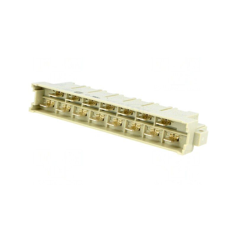 Conector Soclu DIN 41612 Tip H Tată 15P 6.3mm Pe Cablu