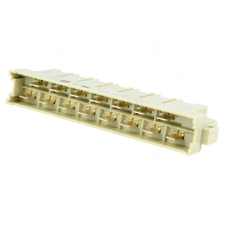 Conector Soclu DIN 41612 Tip H Tată 15P 6.3mm Pe Cablu | Electronic-mag.ro | Componente Electronice