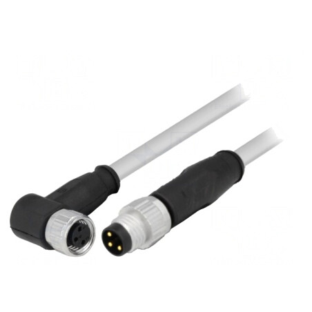 Cablu senzori/automatizări M8-M8 tată mamă 3 pini | Electronic-mag.ro | Componente Electronice
