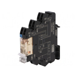 Releu Intermediar DPDT 24VDC 8A pentru Șină DIN | Electronic-mag.ro | Componente Electronice