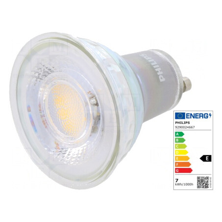 Lampă LED GU10 6.7W 3000K Alb Cald | Electronic-mag.ro | Componente Electronice