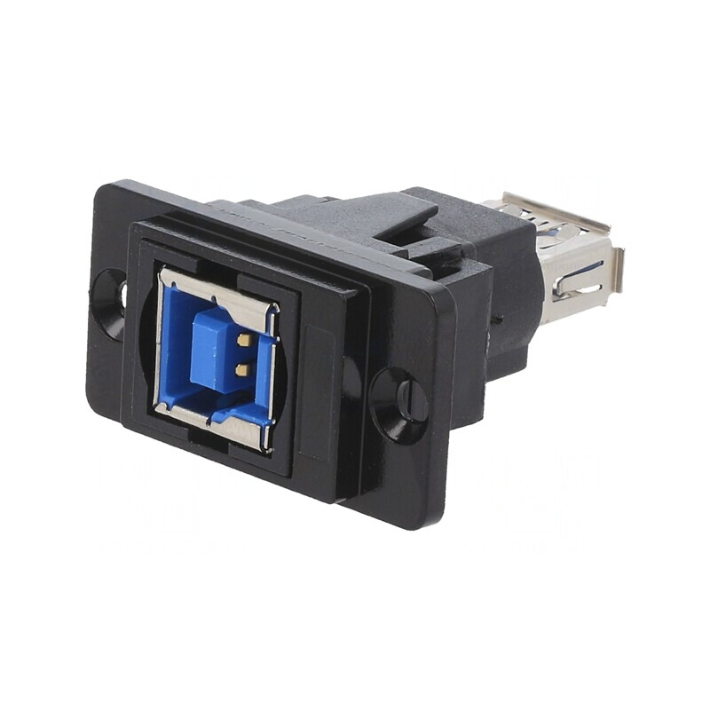 Adaptor USB A-B DualSlim USB 3.0 Aurit Metal CP30706NMB | Electronic-mag.ro | Componente Electronice