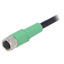 Cablu de conectare M8 4 pini 5m 30VAC 4A | Electronic-mag.ro | Componente Electronice