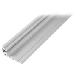 Profil Aluminiu pentru Module LED 1m Transparent în Trepte | Electronic-mag.ro | Componente Electronice