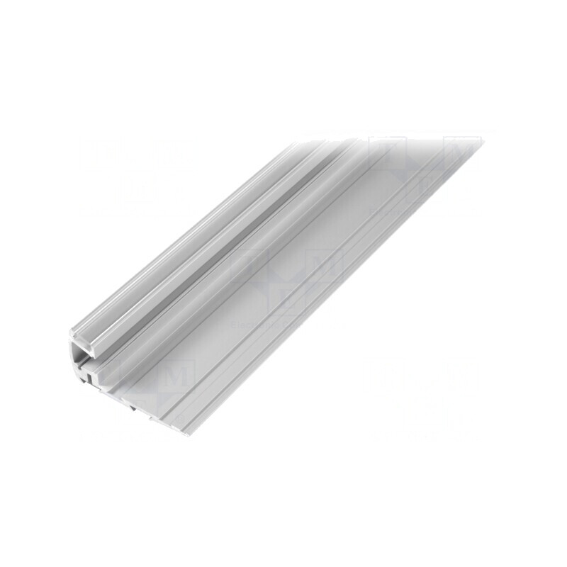 Profil Aluminiu pentru Module LED 1m Transparent în Trepte | Electronic-mag.ro | Componente Electronice