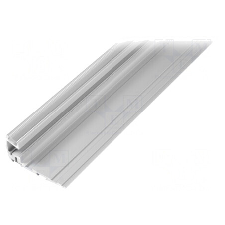 Profil Aluminiu pentru Module LED 1m Transparent în Trepte | Electronic-mag.ro | Componente Electronice