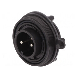 Conector Circular Soclu Tată PIN 2 Standard Buccaneer IP68 | Electronic-mag.ro | Componente Electronice
