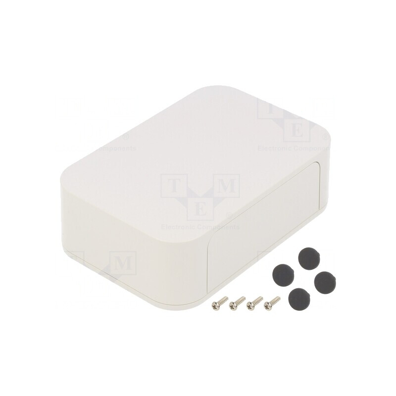 Carcasă ABS Albă IP40 125x85x35mm cu Panou PF | Electronic-mag.ro | Componente Electronice