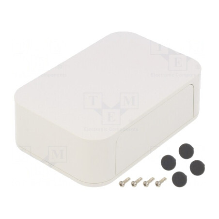 Carcasă ABS Albă IP40 125x85x35mm cu Panou PF | Electronic-mag.ro | Componente Electronice