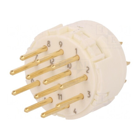 Conector M23, 12 pini, 200V, 8A | Electronic-mag.ro | Componente Electronice