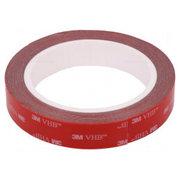 Bandă adezivă acrilică gri 19mm x 5m 230°C | Electronic-mag.ro | Componente Electronice