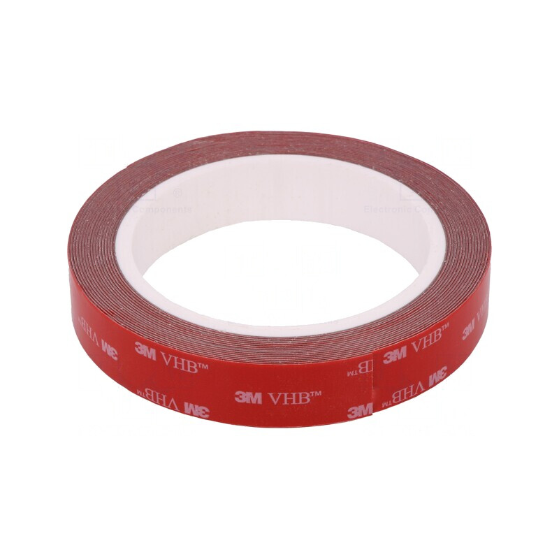 Bandă adezivă acrilică gri 19mm x 5m 230°C | Electronic-mag.ro | Componente Electronice