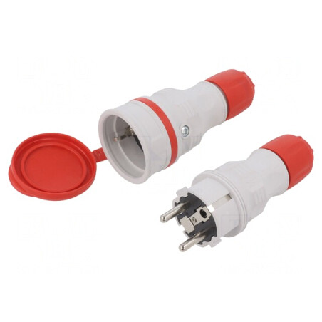 Conector Alimentare AC 2P PE 250VAC 16A | Electronic-mag.ro | Componente Electronice