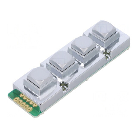 Tastatură Metalică 4 Butoane Rezistentă | Electronic-mag.ro | Componente Electronice
