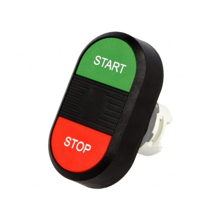 Comutator dublu 22mm roșu/verde fără IP66 plat | Electronic-mag.ro | Componente Electronice