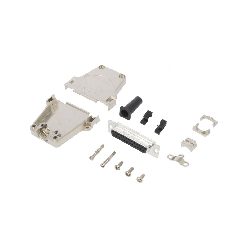 Conector D-Sub 25 Pin Mamă pentru Cablu Gold Flash | Electronic-mag.ro | Componente Electronice