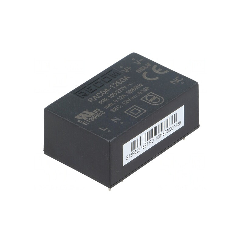 Convertor AC/DC 4W 12VDC | Electronic-mag.ro | Componente Electronice