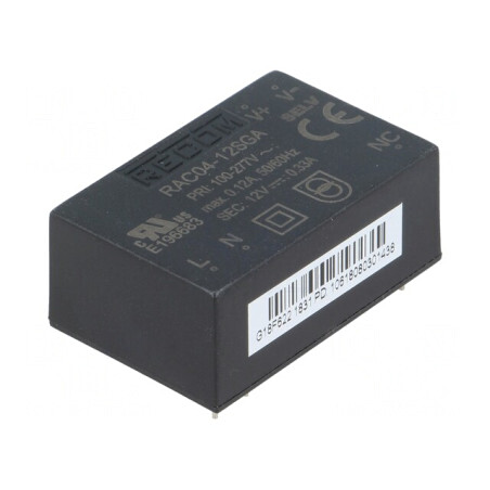 Convertor AC/DC 4W 12VDC | Electronic-mag.ro | Componente Electronice