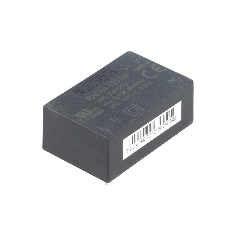 Convertor AC/DC 4W 12VDC | Electronic-mag.ro | Componente Electronice