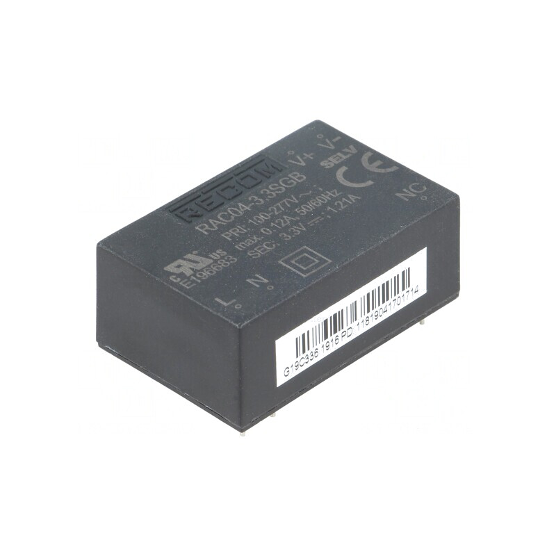 Convertor AC/DC 4W 3,3VDC | Electronic-mag.ro | Componente Electronice