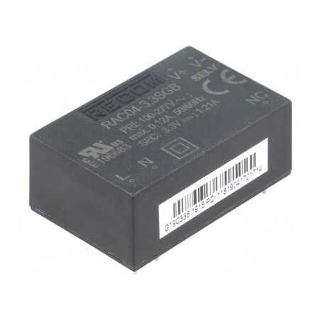 Convertor AC/DC 4W 3,3VDC | Electronic-mag.ro | Componente Electronice