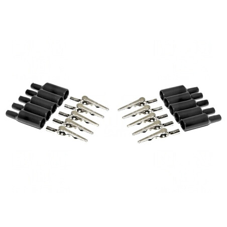 Bornă crocodil 10A 8mm 51mm | Electronic-mag.ro | Componente Electronice