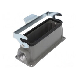 Carcasă pentru conectori HDC D24B cu clichet PG21 | Electronic-mag.ro | Componente Electronice
