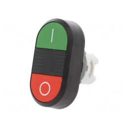 Comutator dublu 22mm roşu/verde fără IP66 | Electronic-mag.ro | Componente Electronice