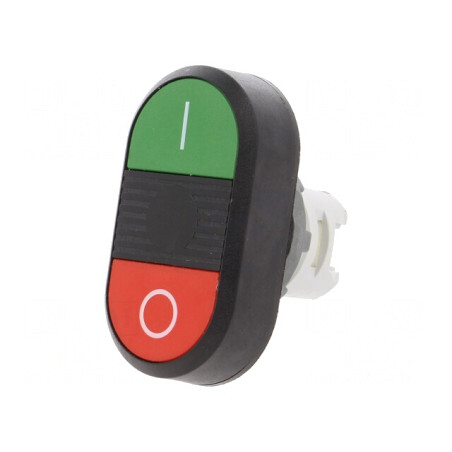 Comutator dublu 22mm roşu/verde fără IP66 | Electronic-mag.ro | Componente Electronice