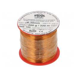 Sârmă emailată 0,3mm 0,2kg Cu | Electronic-mag.ro | Componente Electronice
