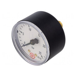 Manometru 0-25 bar 50mm Lichide și Gaze Inerte | Electronic-mag.ro | Componente Electronice