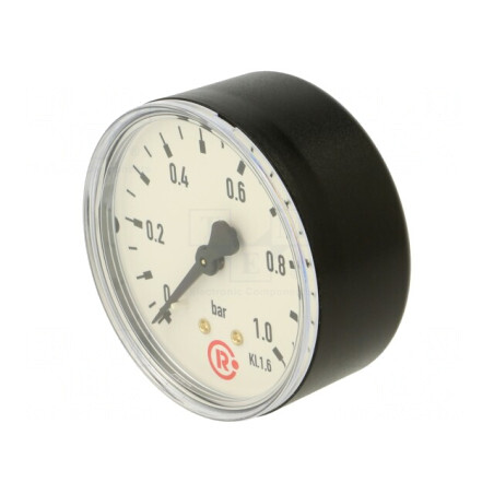 Manometru 0-1 Bar 63mm pentru Lichide și Gaze | Electronic-mag.ro | Componente Electronice