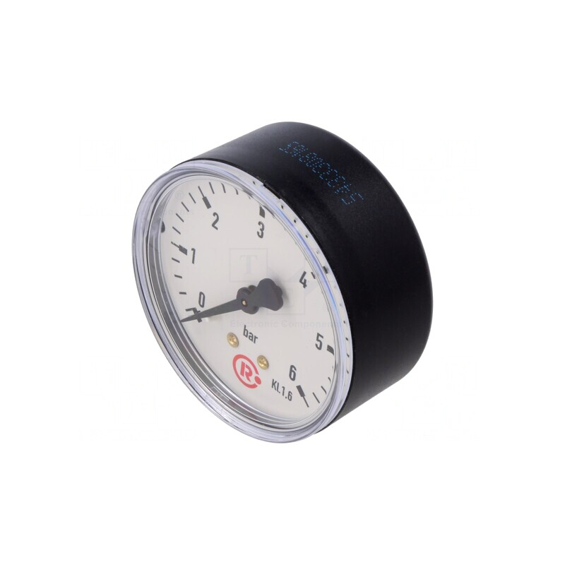 Manometru 0-6 Bar 63mm pentru Lichide și Gaze | Electronic-mag.ro | Componente Electronice