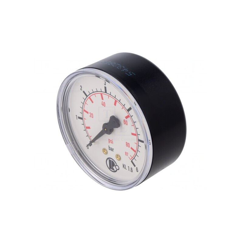 Manometru 0-6 bar 63 mm Lichide Neagresive Gaze Inerte | Electronic-mag.ro | Componente Electronice