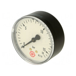 Manometru 0-16 bar pentru Lichide și Gaze Inerte 63mm | Electronic-mag.ro | Componente Electronice