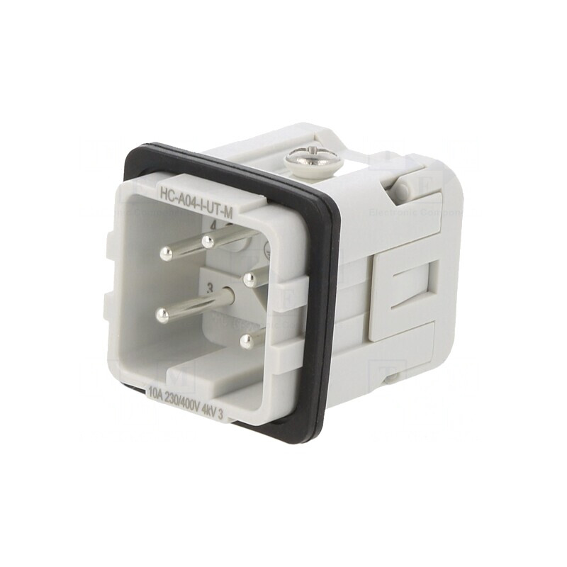 Conector HDC Tată 500V 10A 5PIN 4PE 0,5-2,5mm² | Electronic-mag.ro | Componente Electronice