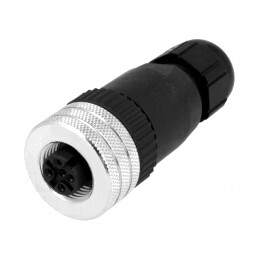 Mufă M12 5 Pin Mamă pe Cablu IP67 | Electronic-mag.ro | Componente Electronice
