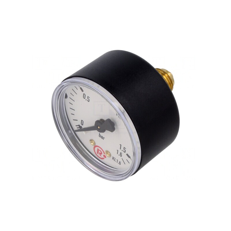 Manometru 0-1.6 bar 50mm pentru lichide și gaze inerte | Electronic-mag.ro | Componente Electronice