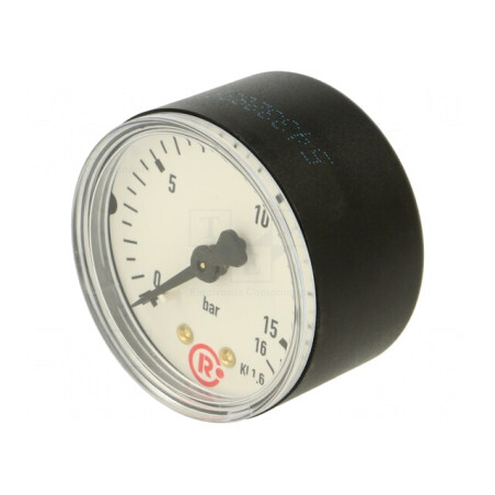 Manometru 0-16 bar 50mm pentru lichide și gaze inerte | Electronic-mag.ro | Componente Electronice