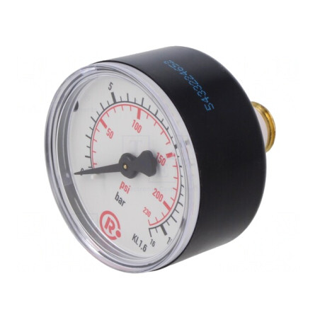 Manometru 0-16 bar 50mm Pentru Lichide și Gaze | Electronic-mag.ro | Componente Electronice