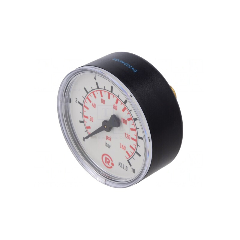 Manometru 0-10 bar 63 mm pentru Lichide și Gaze Inerte | Electronic-mag.ro | Componente Electronice