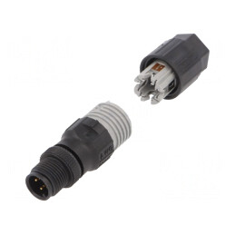 Mufă M12 PIN 4 tată cablu IDC 0.75 CANopen | Electronic-mag.ro | Componente Electronice