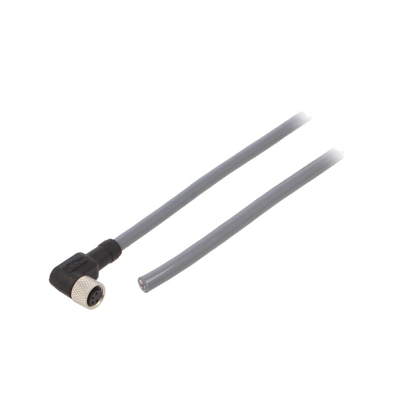 Cablu Conectare M8 4-PIN Unghi 3m 36VAC 2.2A PUR | Electronic-mag.ro | Componente Electronice