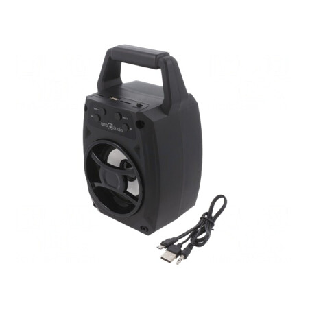 Difuzor Portabil Negru 3.5mm MicroSD USB 10m 4h | Electronic-mag.ro | Componente Electronice