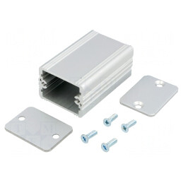 Carcasă aluminiu gri AKG 33x50x24 mm | Electronic-mag.ro | Componente Electronice
