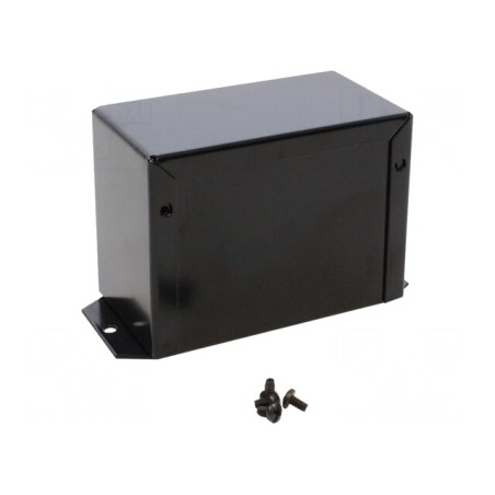 Carcasă Universală cu Lame de Fixare 56x102x76mm 1411FBFBK | Electronic-mag.ro | Componente Electronice