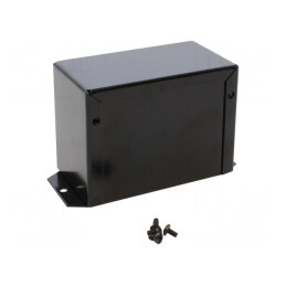 Carcasă Universală cu Lame de Fixare 56x102x76mm 1411FBFBK | Electronic-mag.ro | Componente Electronice