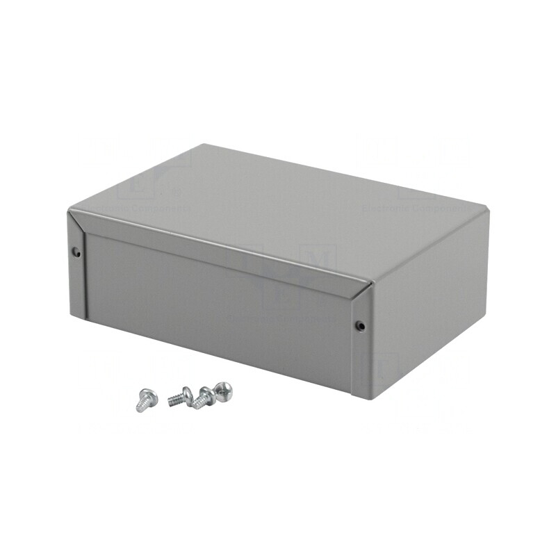 Carcasă universală aluminiu gri 102x152x51mm | Electronic-mag.ro | Componente Electronice