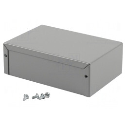 Carcasă universală aluminiu gri 102x152x51mm | Electronic-mag.ro | Componente Electronice