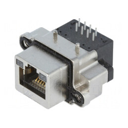 Soclu RJ45 IP68 pentru panou 90° | Electronic-mag.ro | Componente Electronice